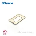 Белый розетка GFCI Decorator Plastic Wall Plate